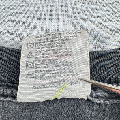 90s CAMEL ポケットT Tシャツ ポケT フェード 黒 オニータ XL キャメル タバコ 企業T ラクダ シングルステッチ co-u-2505-029