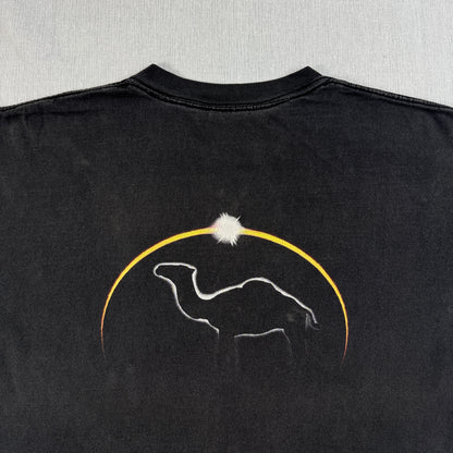 90s CAMEL ポケットT Tシャツ ポケT フェード 黒 オニータ XL キャメル タバコ 企業T ラクダ シングルステッチ co-u-2505-029