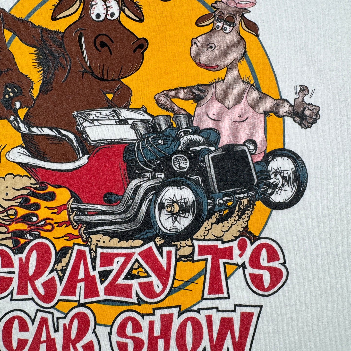 00s ハーレーダビッドソン Tシャツ ハーレーT 企業T プロモT 白 バイク ブルウィンクル co-u-2505-033