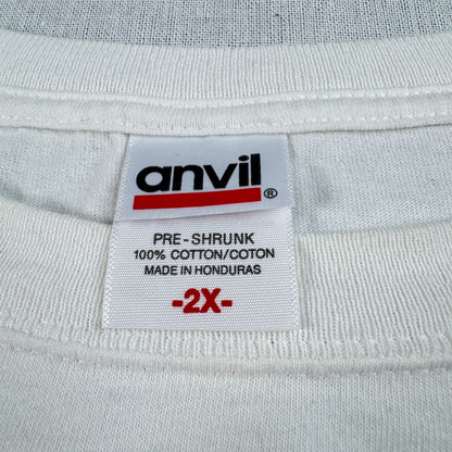 00s ハーレーダビッドソン Tシャツ ハーレーT 企業T プロモT 白 バイク ブルウィンクル co-u-2505-033