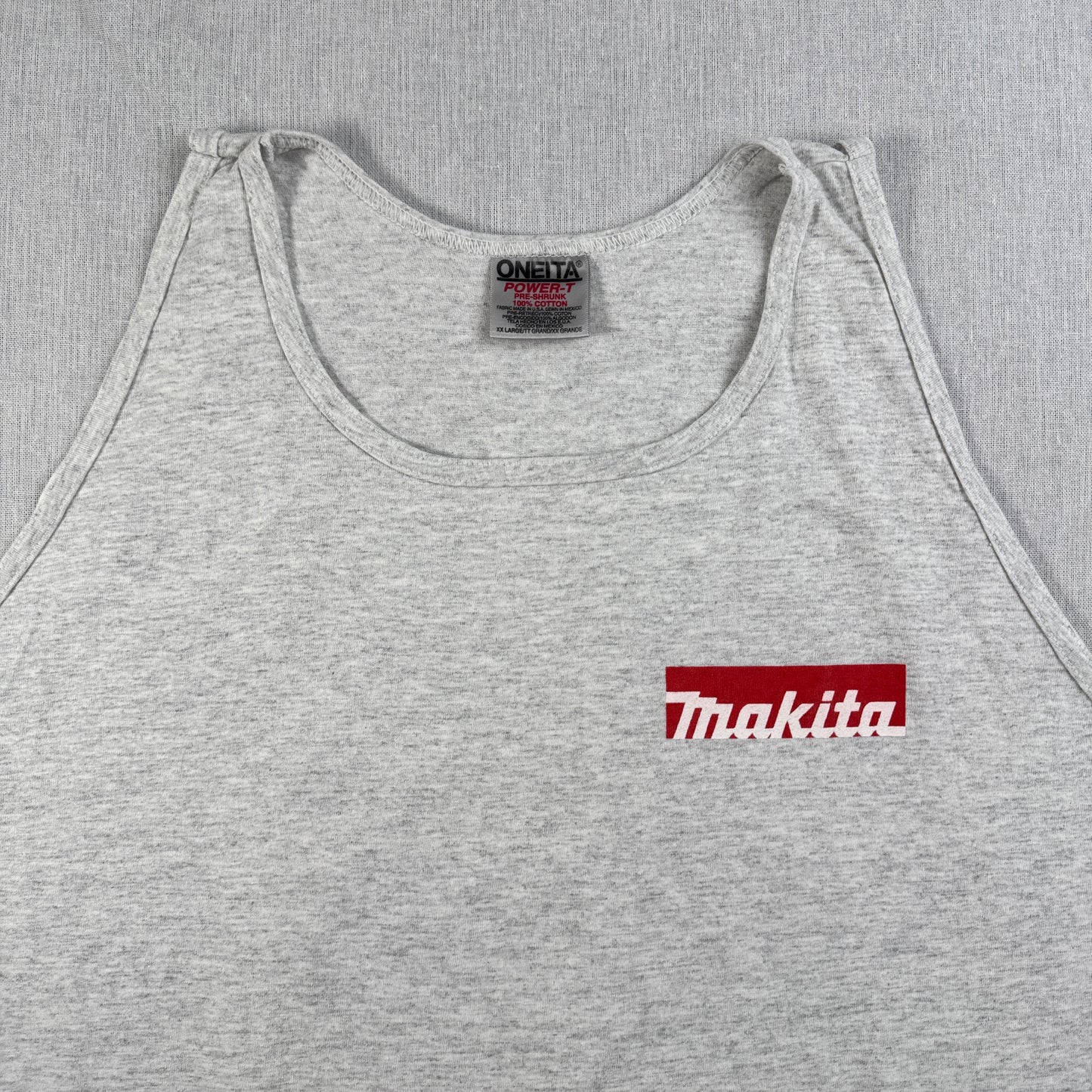 MAKITA タンクトップ Tシャツ ONEITA グレー 企業T 工具 マキタ co-x-2505-002
