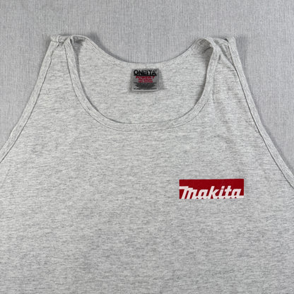 MAKITA タンクトップ Tシャツ ONEITA グレー 企業T 工具 マキタ co-x-2505-002