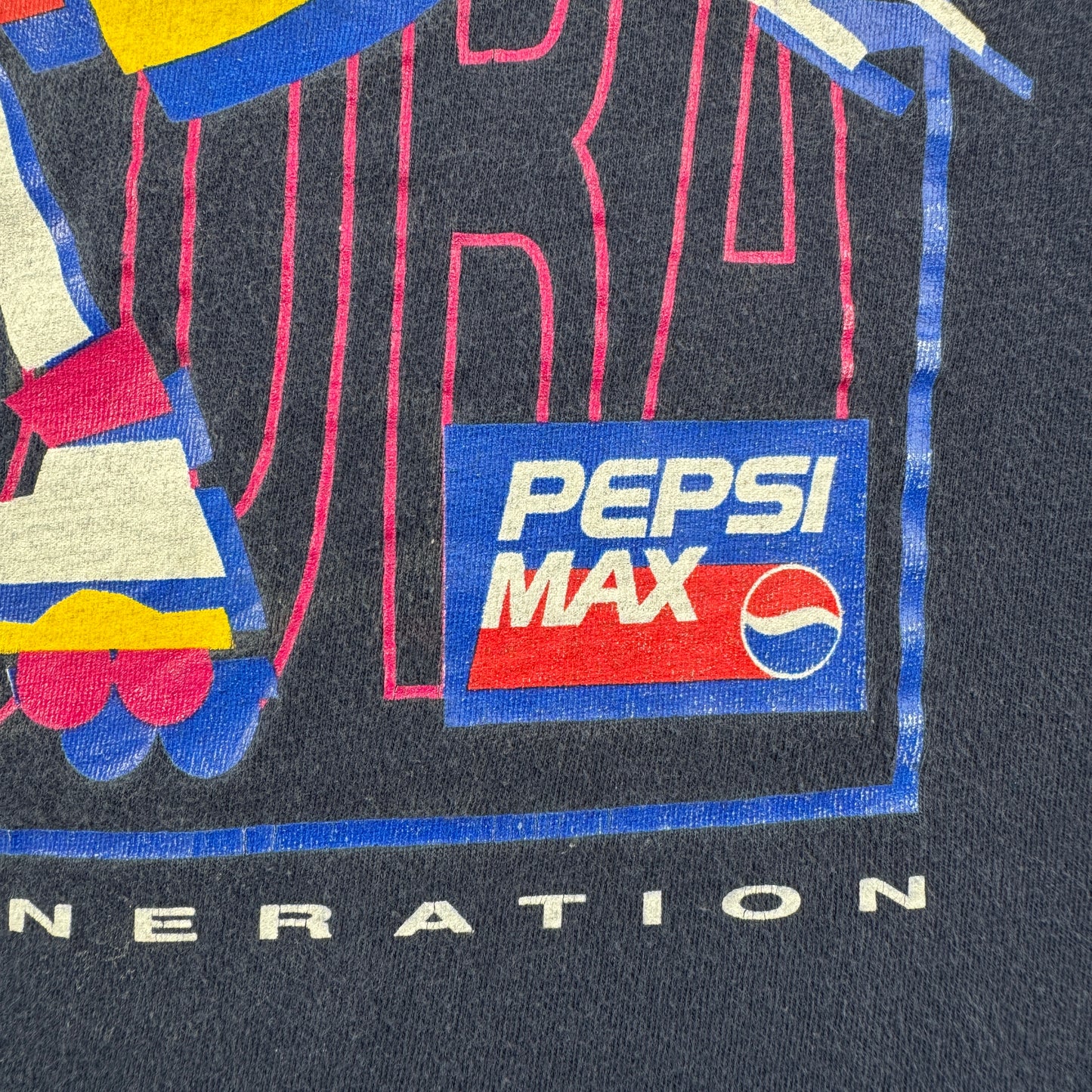 90s 00s PEPSI MAX Tシャツ プロモT ペプシ 企業T ネイビー co-x-2505-004