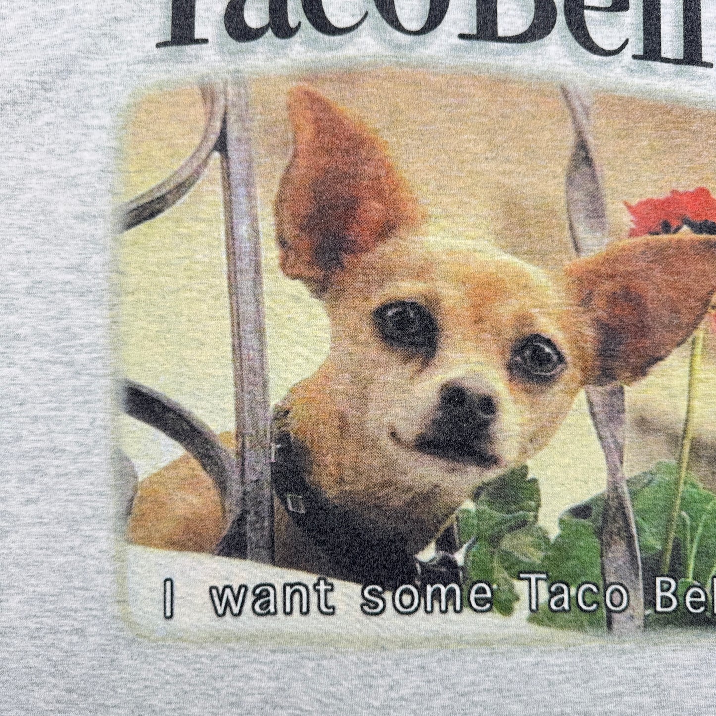 90s タコベル TACOBELL タコス プロモT 企業T Tシャツ 犬 グレー L 1998 co-x-2505-009
