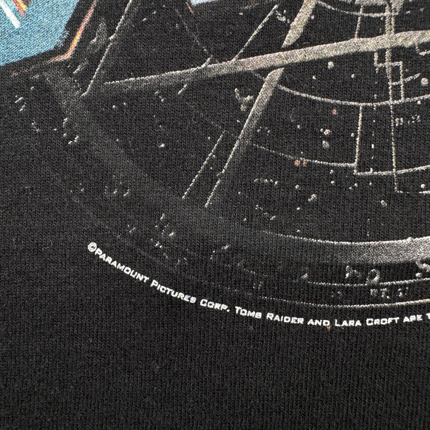 00s 映画 TOMB RAIDER タコベル トゥームレイダー Tシャツ 黒 L co-x-2505-010