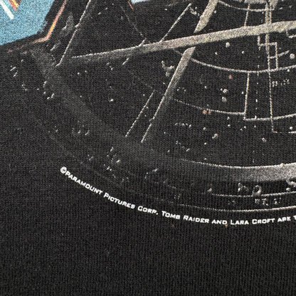 00s 映画 TOMB RAIDER タコベル トゥームレイダー Tシャツ 黒 L co-x-2505-010