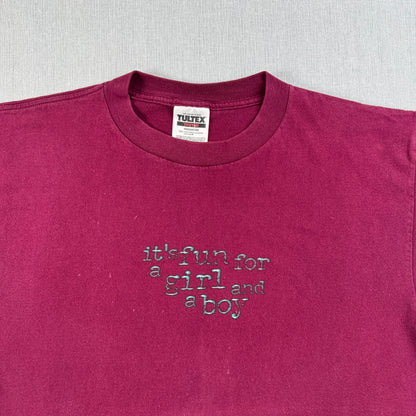 90s SLINKY スリンキー バネ おもちゃ Tシャツ プロモT TULTEX エンジ L co-x-2505-011