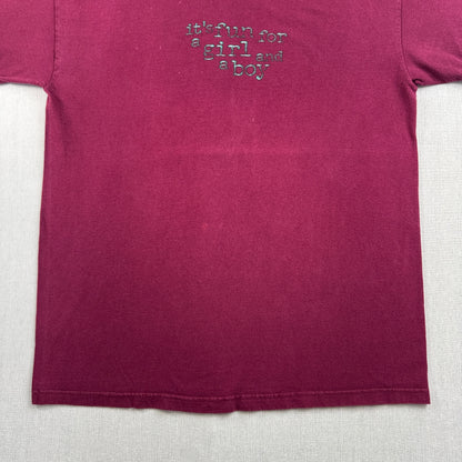 90s SLINKY スリンキー バネ おもちゃ Tシャツ プロモT TULTEX エンジ L co-x-2505-011