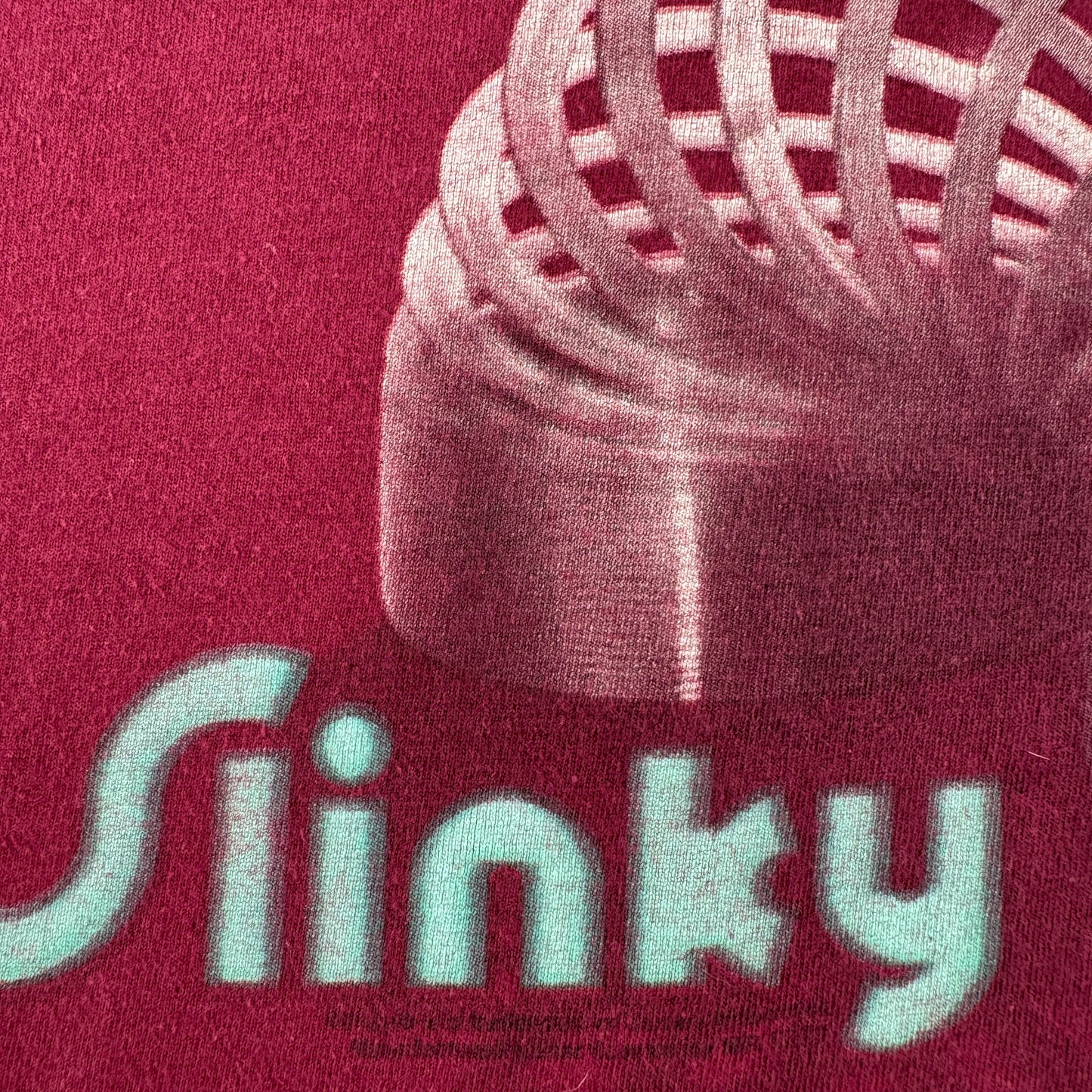 90s SLINKY スリンキー バネ おもちゃ Tシャツ プロモT TULTEX エンジ L co-x-2505-011