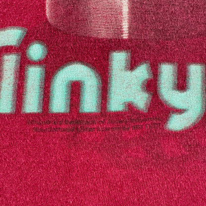 90s SLINKY スリンキー バネ おもちゃ Tシャツ プロモT TULTEX エンジ L co-x-2505-011
