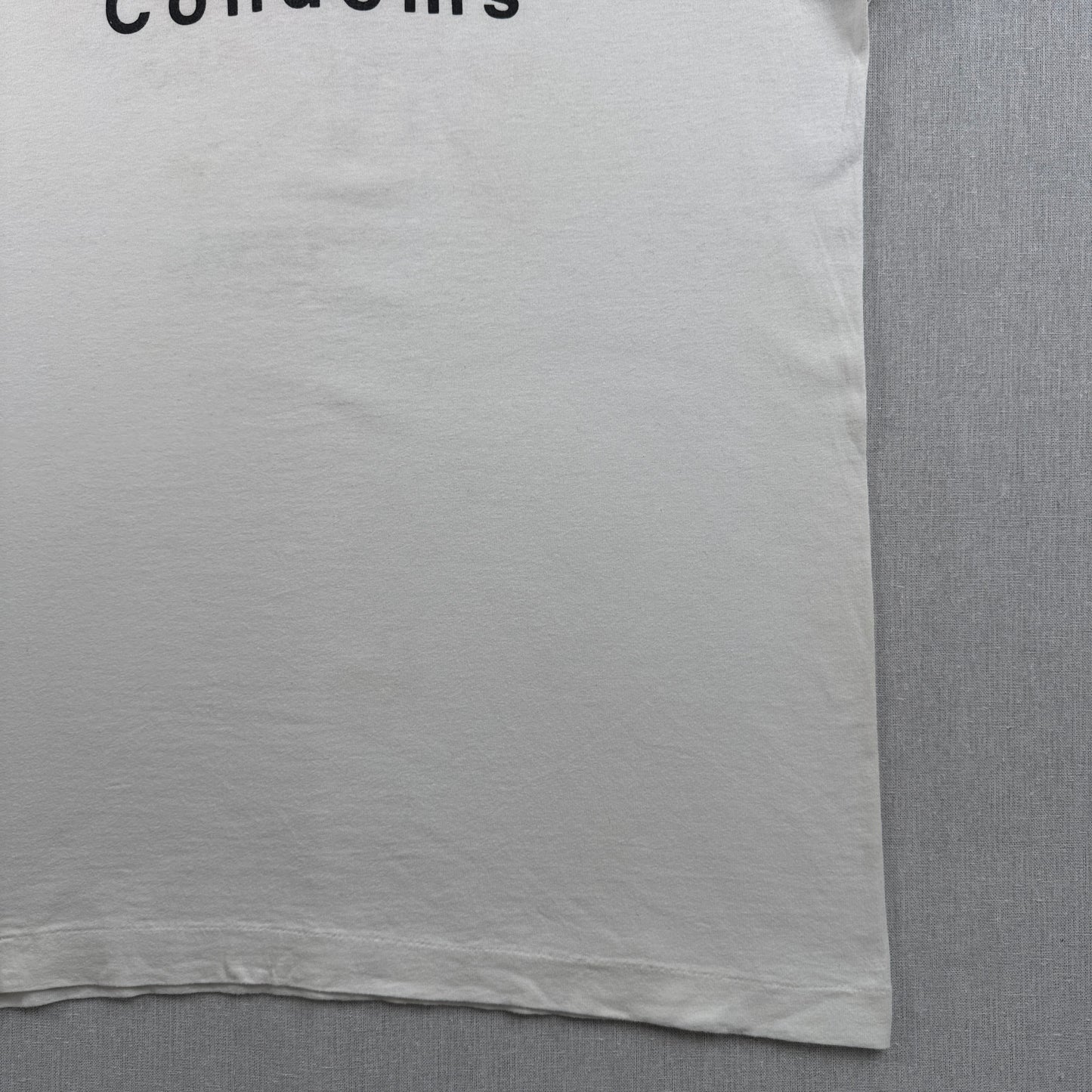 90s 企業T エロT コンドーム プロモT USA製 lifestyles condoms 白 XL Tシャツ co-x-2505-012