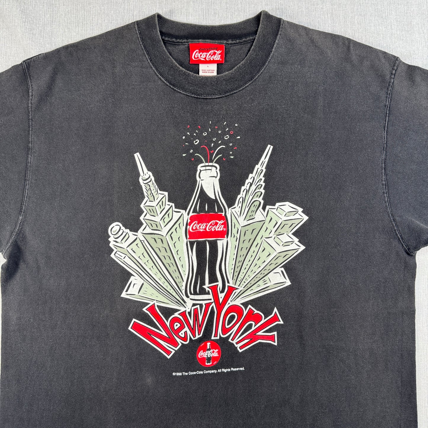 90s コカコーラ 企業T プロモT Tシャツ USA製 ニューヨーク 黒 coke co-x-2505-013