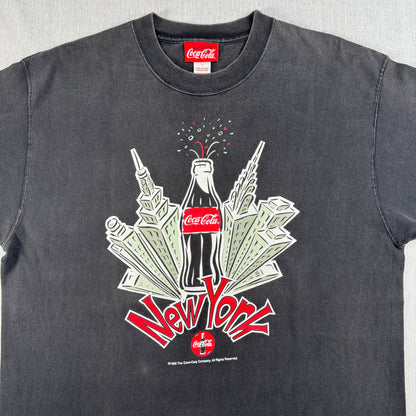 90s コカコーラ 企業T プロモT Tシャツ USA製 ニューヨーク 黒 coke co-x-2505-013