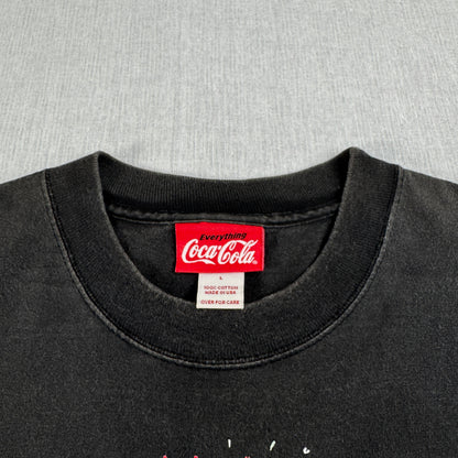90s コカコーラ 企業T プロモT Tシャツ USA製 ニューヨーク 黒 coke co-x-2505-013