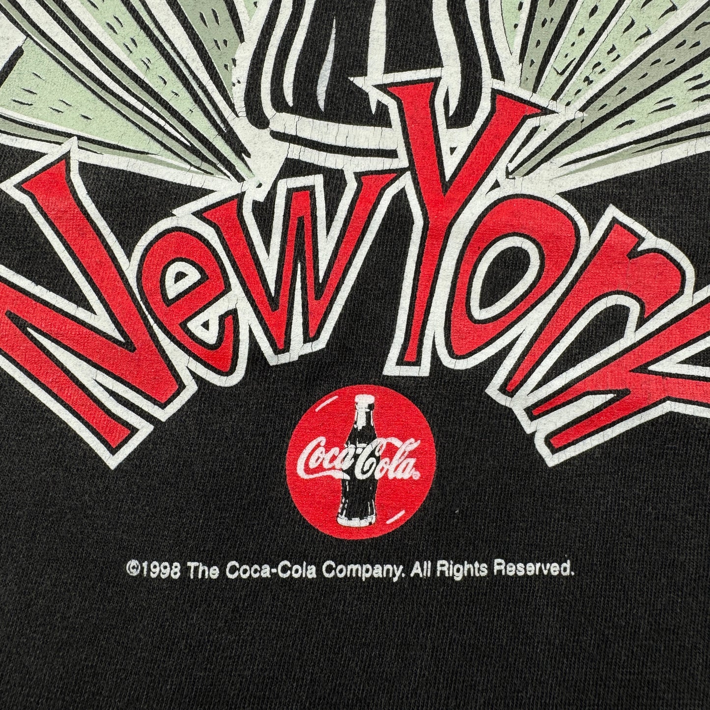 90s コカコーラ 企業T プロモT Tシャツ USA製 ニューヨーク 黒 coke co-x-2505-013