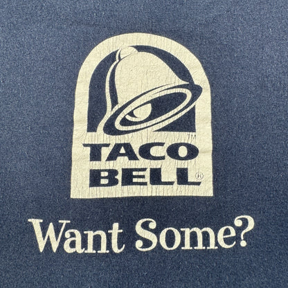 90s タコベル TACOBELL タコス プロモT 企業T Tシャツ 犬 チワワ ネイビー 1998 co-x-2505-014