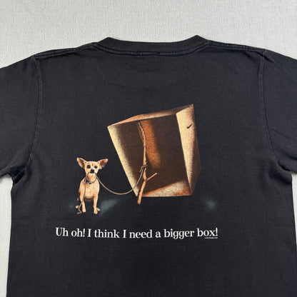 90s タコベル TACOBELL タコス プロモT 企業T Tシャツ USA製 犬 チワワ 黒 lizard 1998 changes シングルステッチ co-x-2505-016