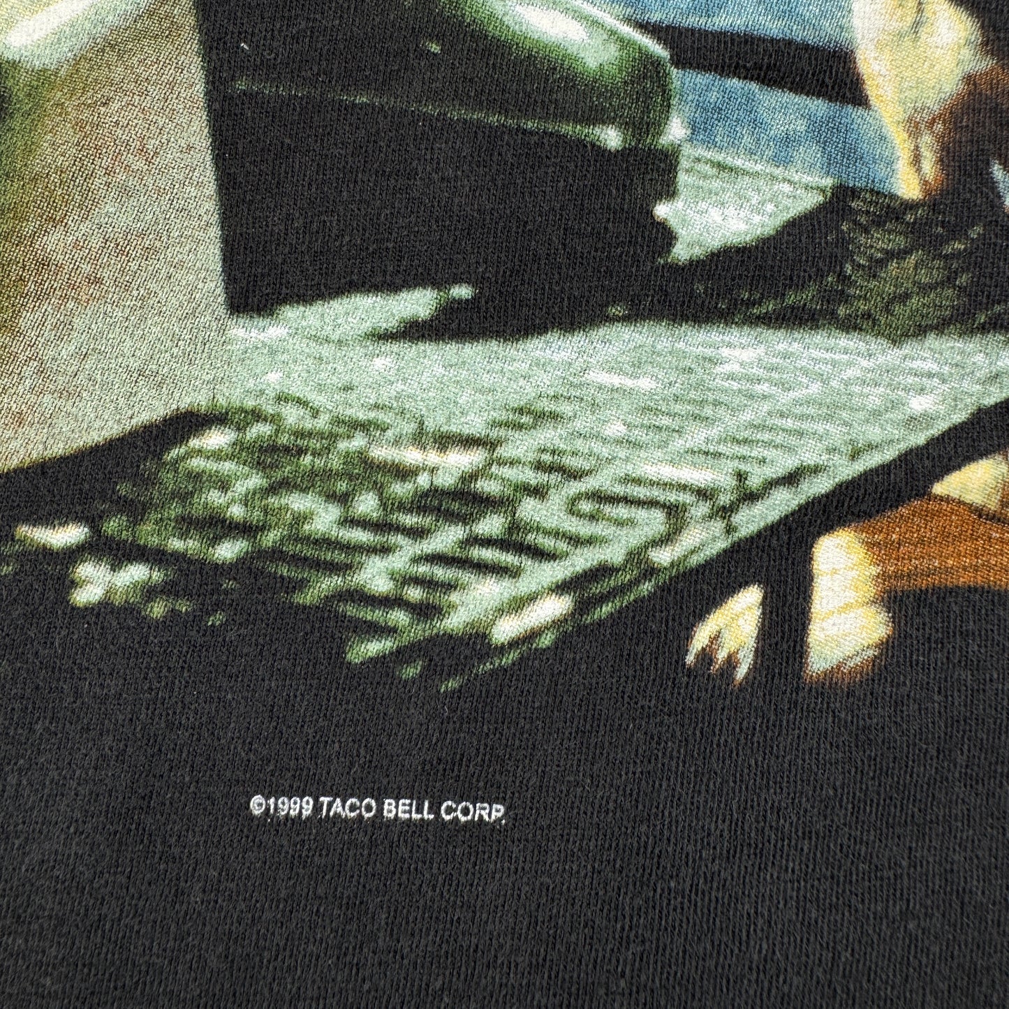 90s タコベル TACOBELL タコス プロモT 企業T Tシャツ USA製 犬 チワワ 1999 黒 co-x-2505-018