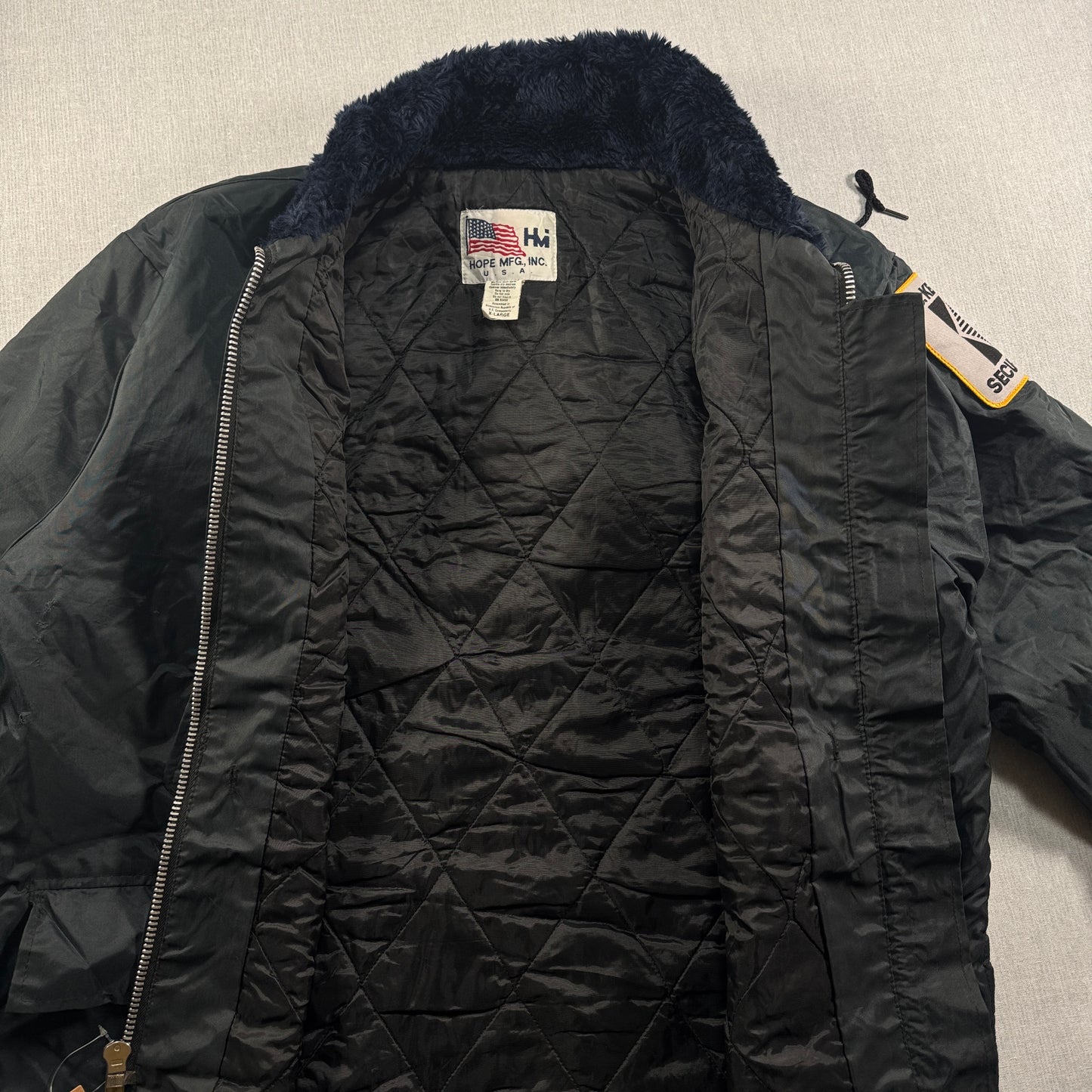 ヴィンテージ  セキュリティジャケット ワークジャケット ナイロン XL ja-u-2505-016