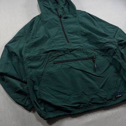 80s LLBean ナイロン アノラックパーカー グリーン M ja-u-2505-024