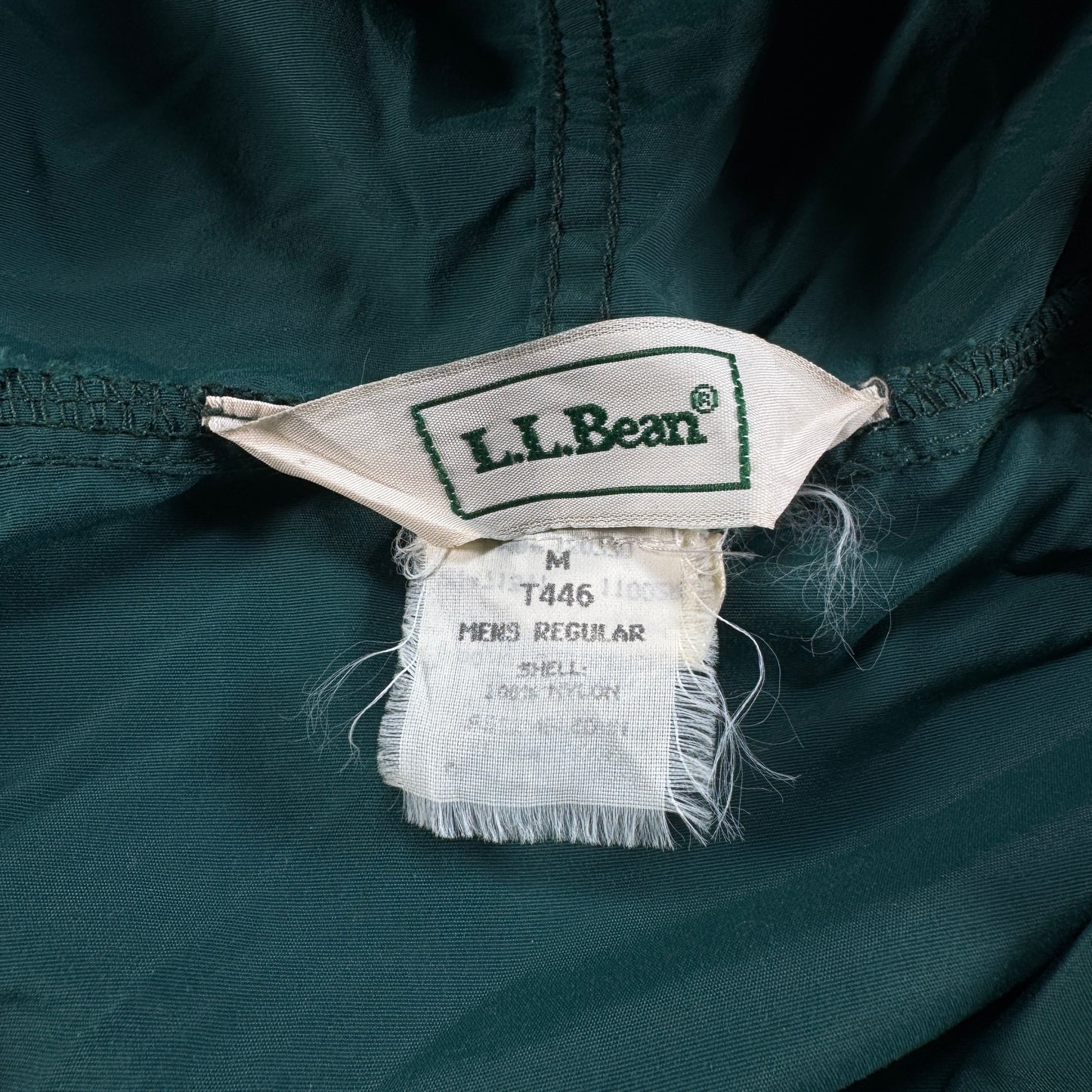 80s LLBean ナイロン アノラックパーカー グリーン M ja-u-2505-024