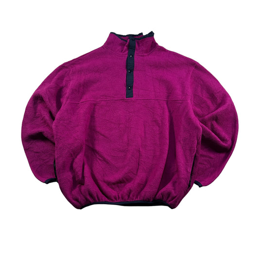 90s スナップT USA製 スポーツマスター POLARTEC フリース パープル M ja-u-2505-025