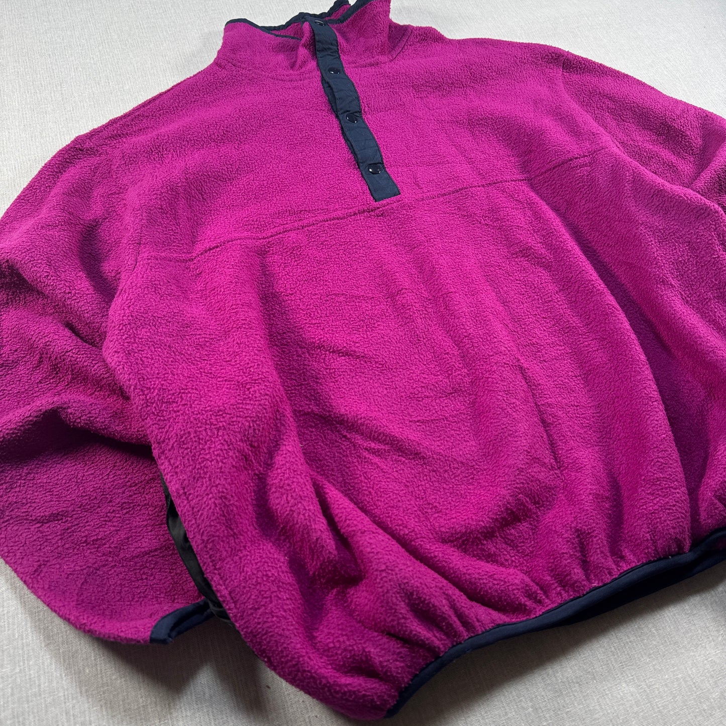 90s スナップT USA製 スポーツマスター POLARTEC フリース パープル M ja-u-2505-025