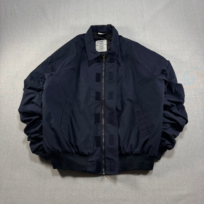 90s U.S.NAVY ユーティリティジャケット ネイビー 米軍 ミリタリー ja-u-2505-033