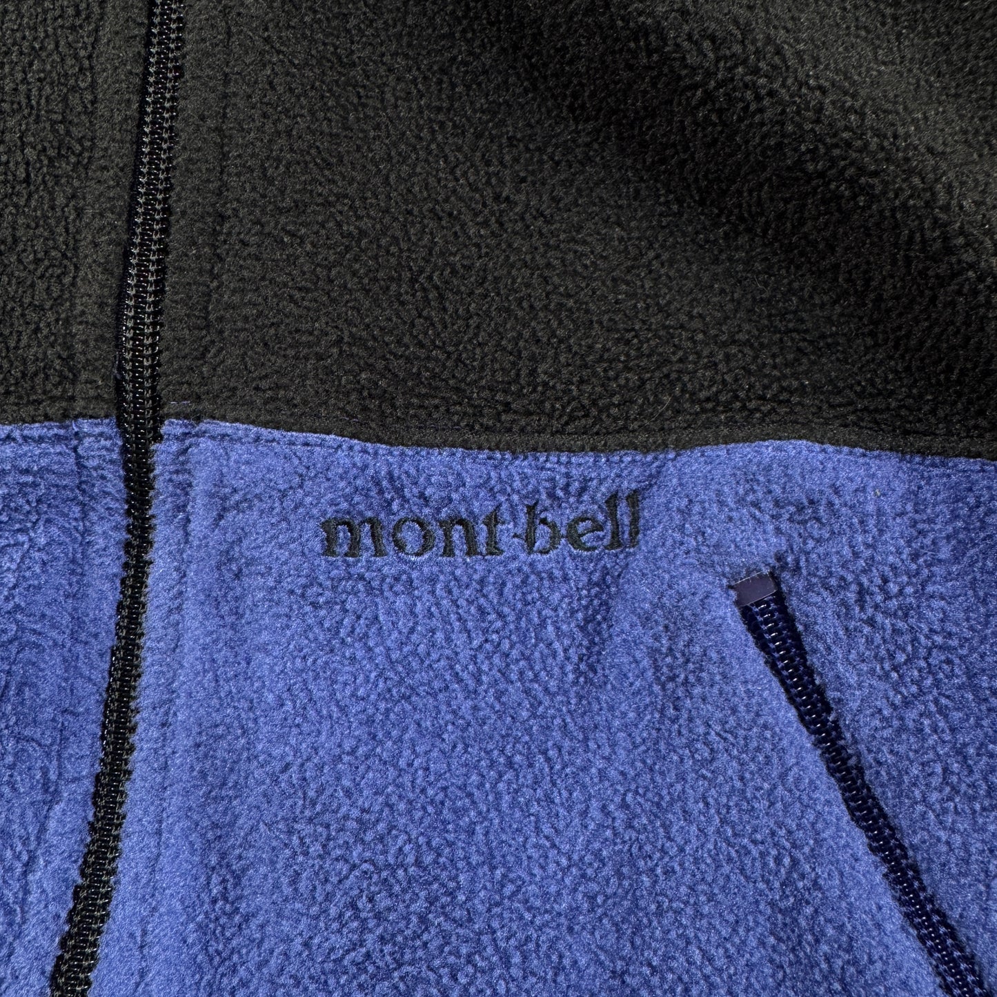 モンベル montbell フリース polartec ポーラテック 日本製 青 M ja-u-2505-035