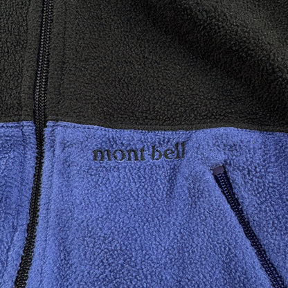 モンベル montbell フリース polartec ポーラテック 日本製 青 M ja-u-2505-035