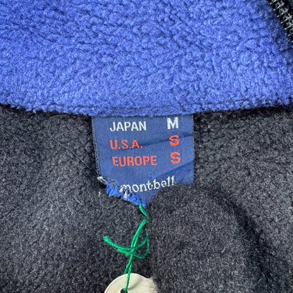 モンベル montbell フリース polartec ポーラテック 日本製 青 M ja-u-2505-035