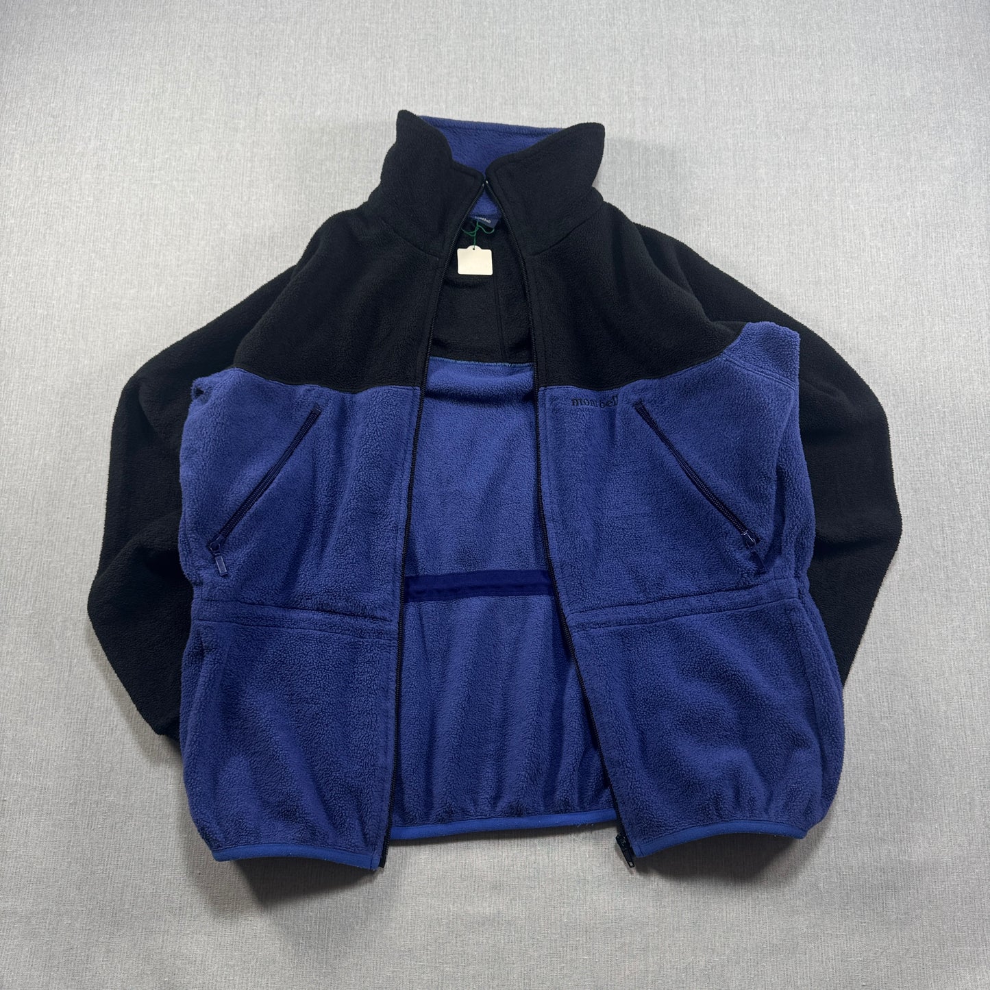 モンベル montbell フリース polartec ポーラテック 日本製 青 M ja-u-2505-035