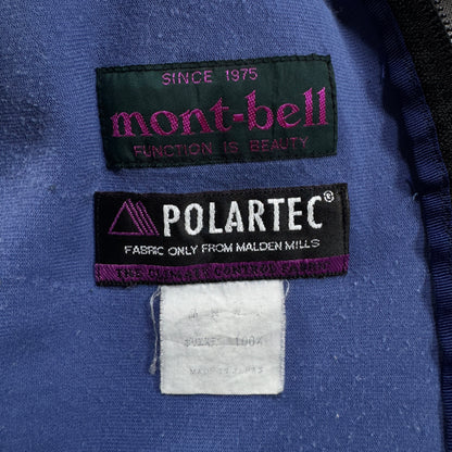 モンベル montbell フリース polartec ポーラテック 日本製 青 M ja-u-2505-035
