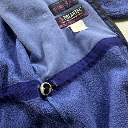 モンベル montbell フリース polartec ポーラテック 日本製 青 M ja-u-2505-035