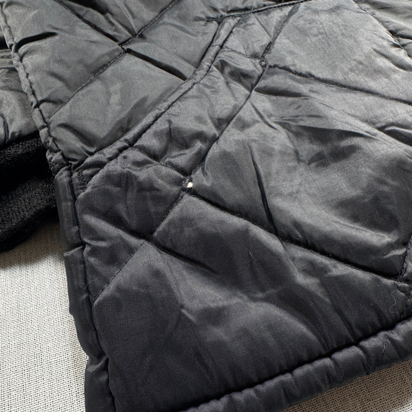 70s 80s キルティング ジャケット key imperial us army ジャケット 黒 ja-u-2505-037