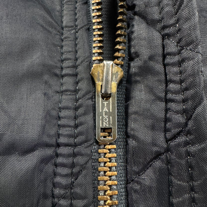 70s 80s キルティング ジャケット key imperial us army ジャケット 黒 ja-u-2505-037