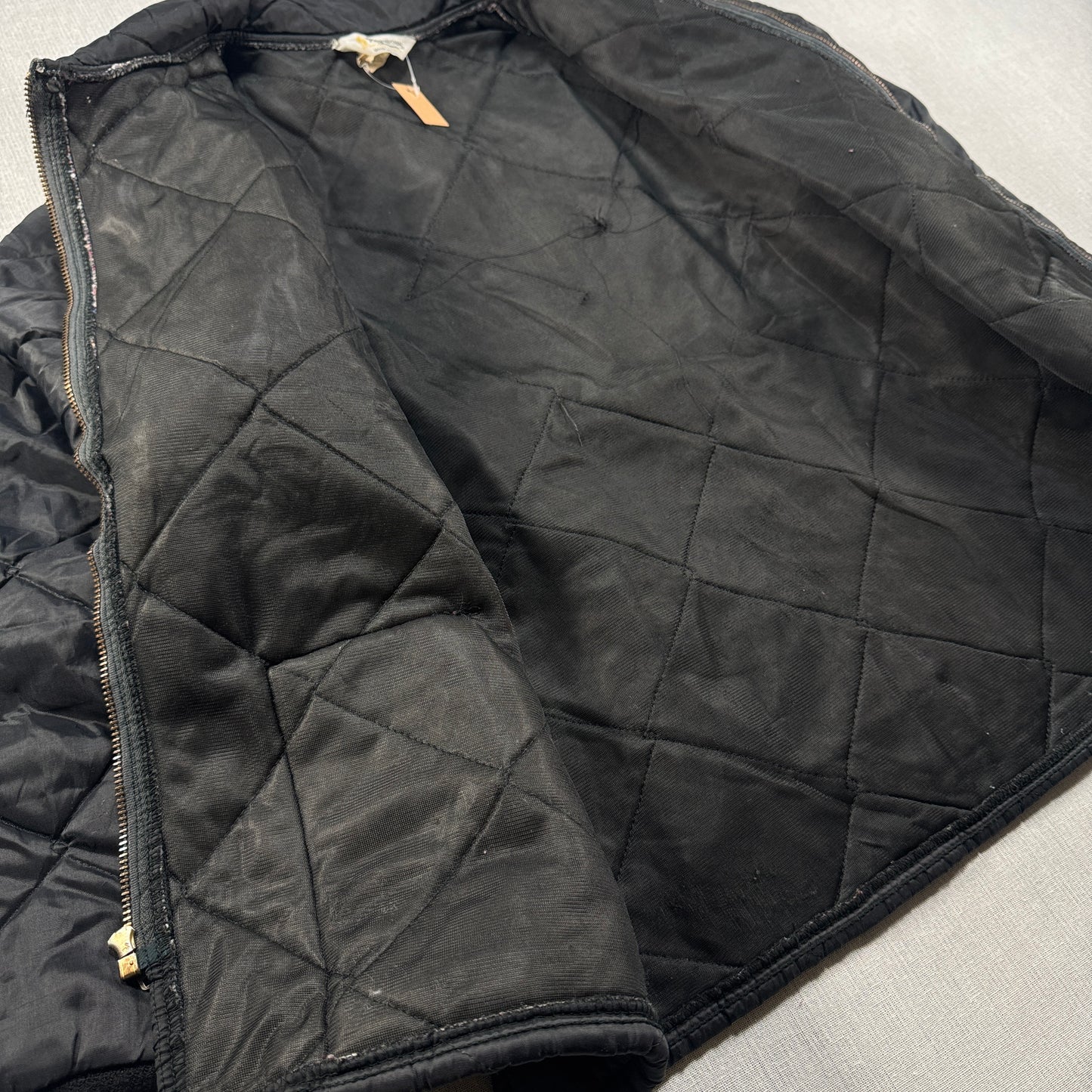 70s 80s キルティング ジャケット key imperial us army ジャケット 黒 ja-u-2505-037