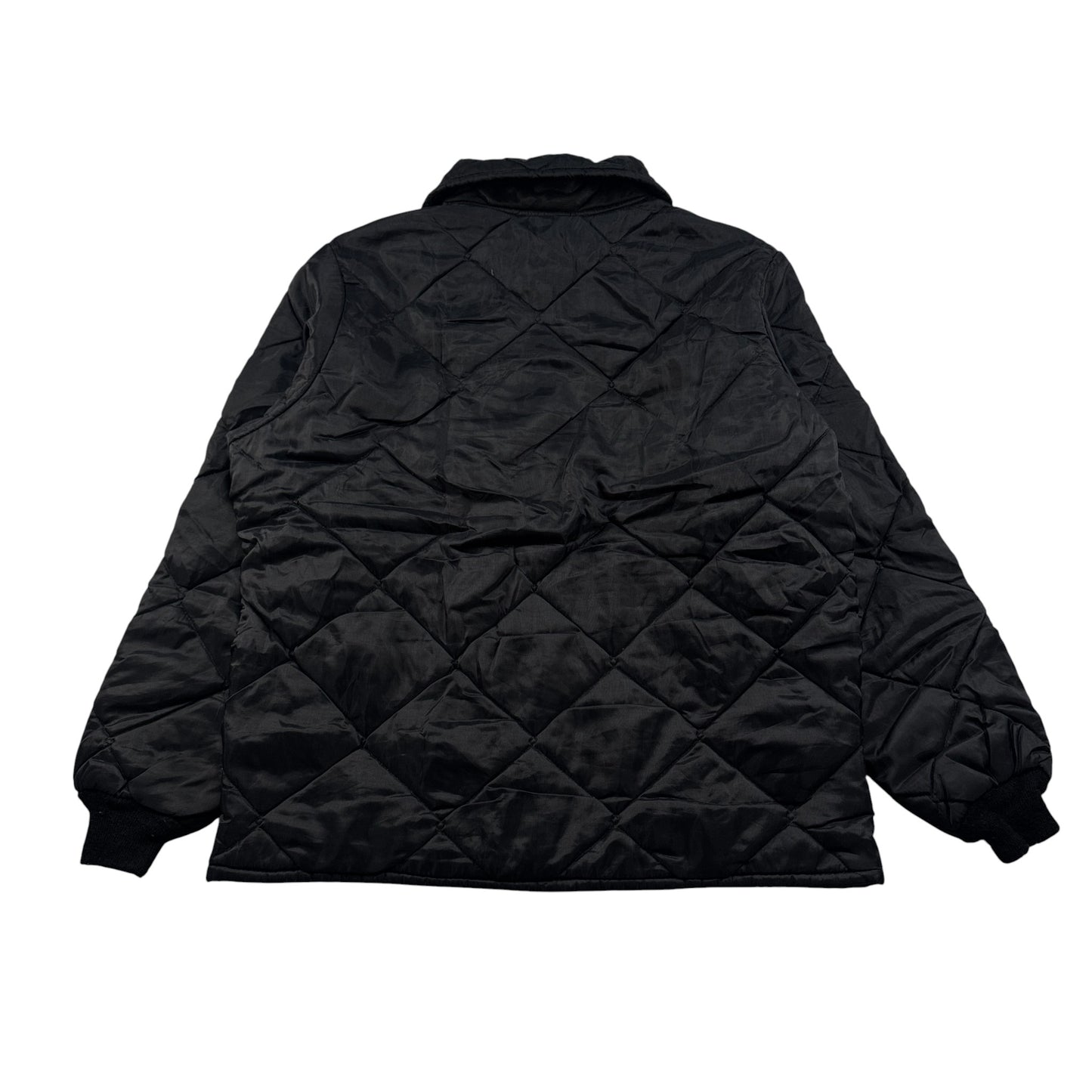 70s 80s キルティング ジャケット key imperial us army ジャケット 黒 ja-u-2505-037