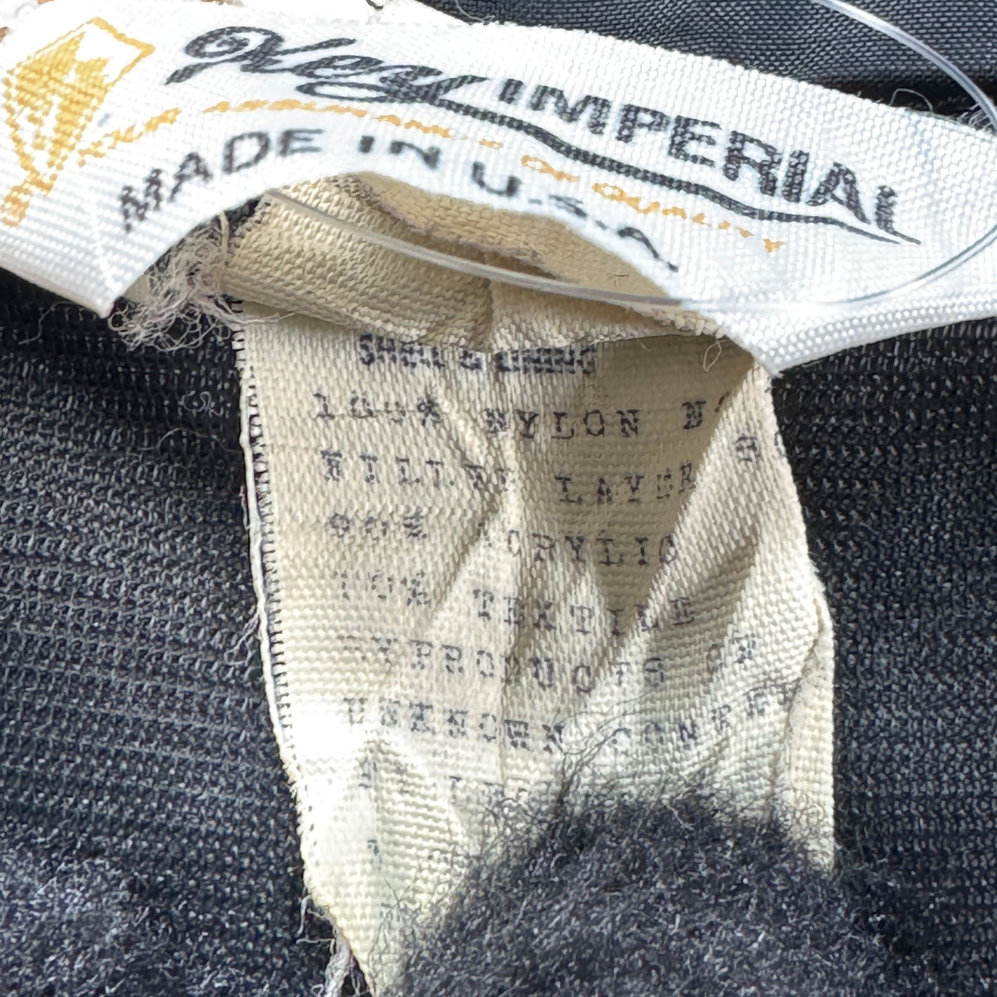 70s 80s キルティング ジャケット key imperial us army ジャケット 黒 ja-u-2505-037