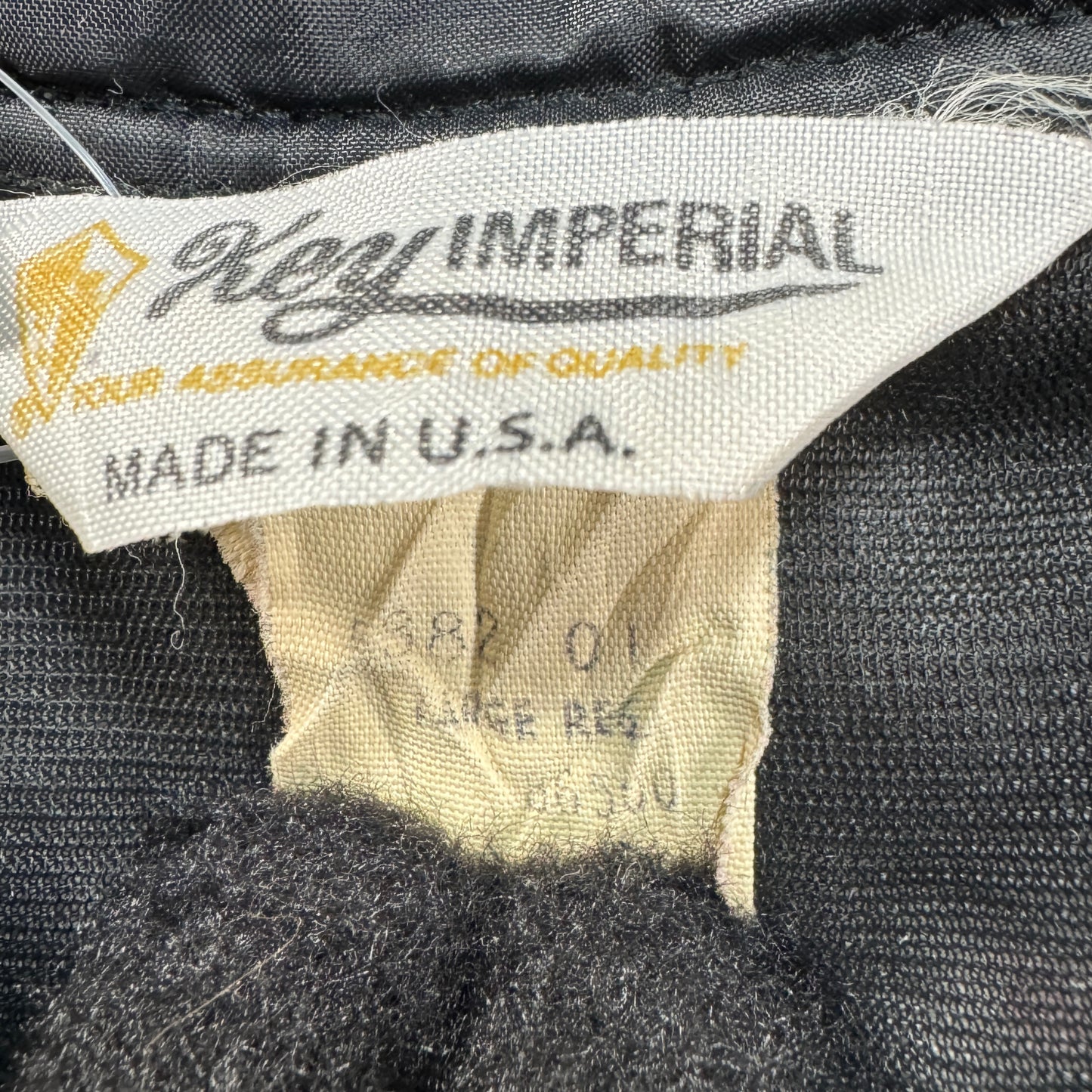 70s 80s キルティング ジャケット key imperial us army ジャケット 黒 ja-u-2505-037