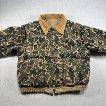 ハンティング ジャケット カモ柄　迷彩 コーデュロイ襟 リバーシブルジャケット ベスト ja-u-2505-052