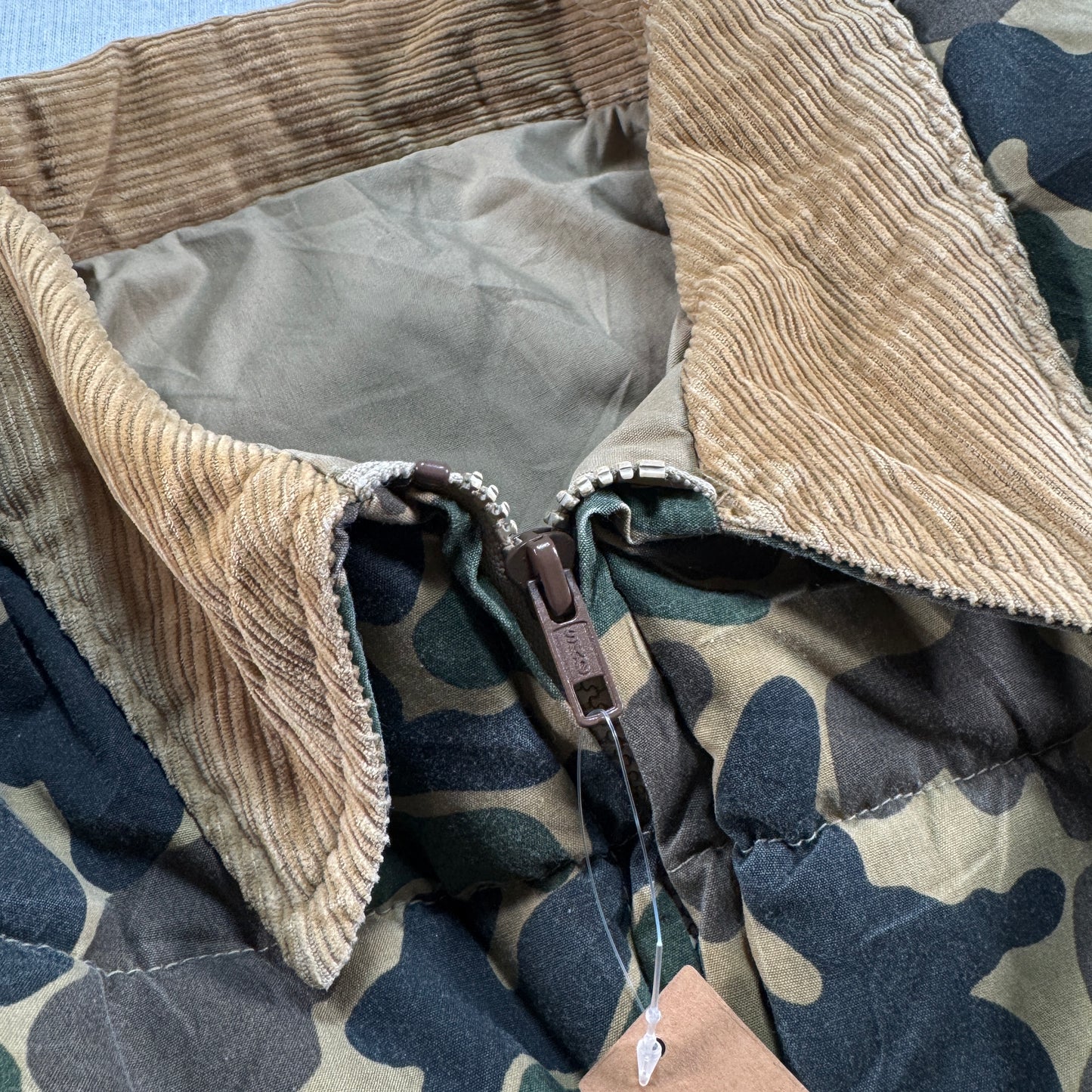 ハンティング ジャケット カモ柄　迷彩 コーデュロイ襟 リバーシブルジャケット ベスト ja-u-2505-052