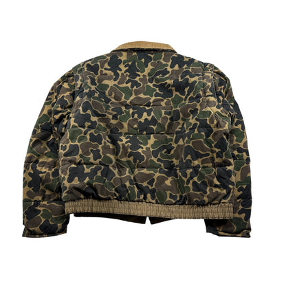 ハンティング ジャケット カモ柄　迷彩 コーデュロイ襟 リバーシブルジャケット ベスト ja-u-2505-052