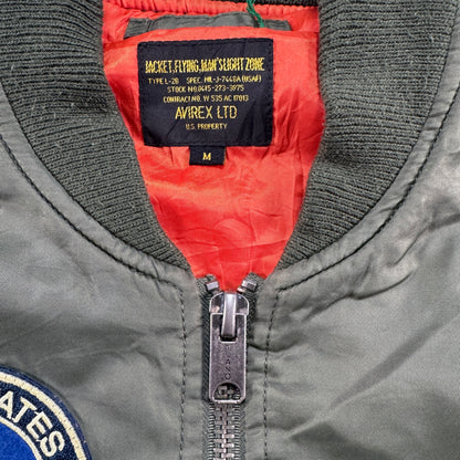 AVIREX MA-1 flight jacket 虎 ワッペン 刺繍　M ja-u-2505-053