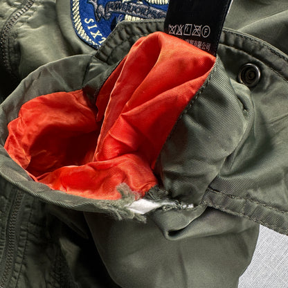 AVIREX MA-1 flight jacket 虎 ワッペン 刺繍　M ja-u-2505-053