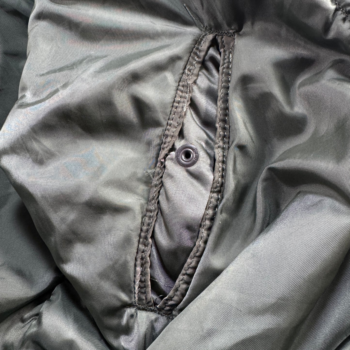 80s 米軍実物 アルファ N-2B フライトジャケット USA製 カーキ IDEAL ja-u-2505-054