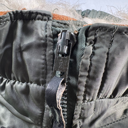 80s 米軍実物 アルファ N-2B フライトジャケット USA製 カーキ IDEAL ja-u-2505-054