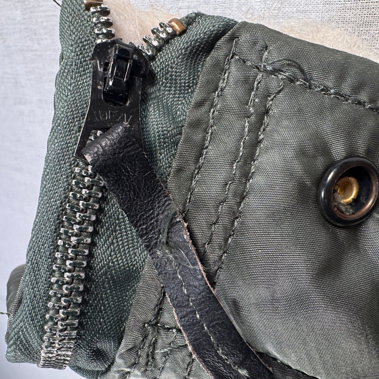 80s 米軍実物 アルファ N-2B フライトジャケット USA製 カーキ IDEAL ja-u-2505-054