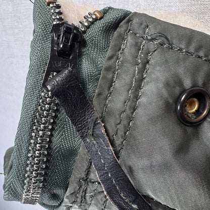 80s 米軍実物 アルファ N-2B フライトジャケット USA製 カーキ IDEAL ja-u-2505-054