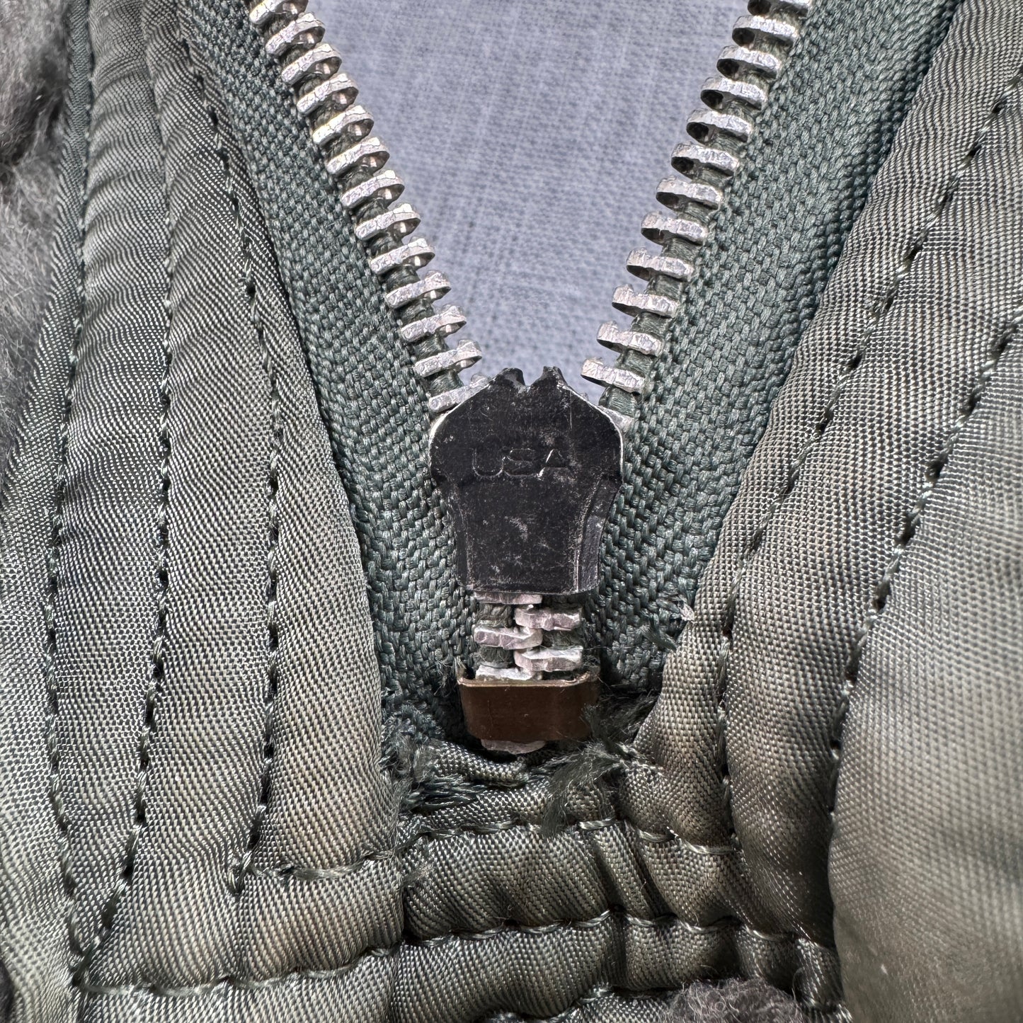 80s 米軍実物 アルファ N-2B フライトジャケット USA製 カーキ IDEAL ja-u-2505-054